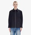 Apc Basile Brodée Poitrine Overshirt Xs Dark Navy Blue