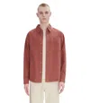 Apc Basile Cavalier Overshirt In Fae - Faded Rose