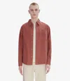 Apc Basile Cavalier Overshirt In Faded Rose