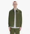 Apc Basile Cavalier Overshirt M Khaki In Khaki