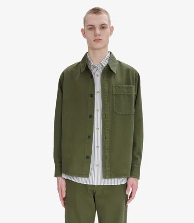 Apc Basile Cavalier Overshirt M Khaki