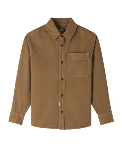 Apc A.p.c. Shirts In Brown