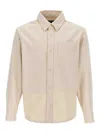 Apc A. P.c. Surchemise Basile Brodee Poitrine Overshirt Bae S In Beige