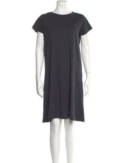 Pre-owned Apc Bateau Neckline Knee-length Dress In Gray