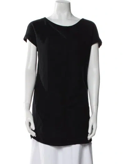 Pre-owned Apc Bateau Neckline Mini Dress In Black