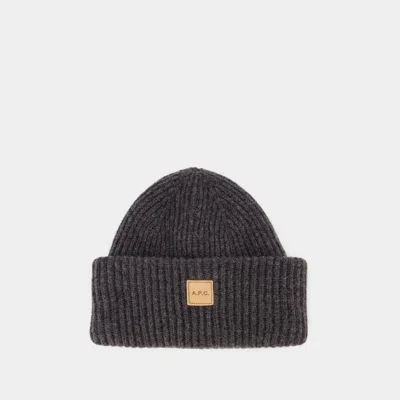 APC A.P.C. BEANIE HAT WITH LOGO