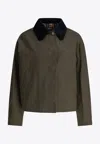 Apc Becca Buttoned Jacket In Green