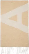 Apc Beige Malo Scarf In Cab Camel