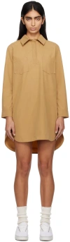 Apc Beige Angela Minidress In Baa Beige