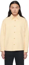Apc Jeffray Herringbone Cotton Overshirt In Bai Vanilla