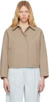 Apc Beige Bianca Jacket In Bac Dark Beige