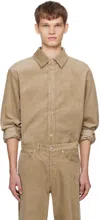 Apc Beige Bobby Shirt In Baa Beige