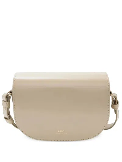 A.p.c. Beige B-side Small Crossbody Bag In Neutral