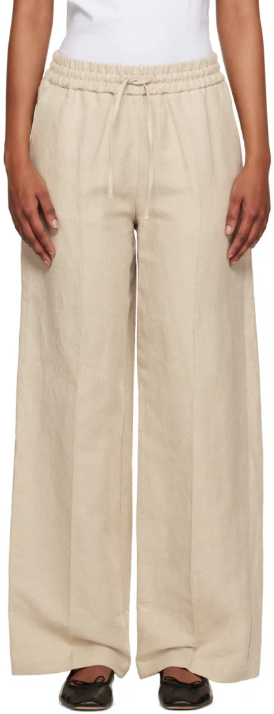 Apc Beige Carlota Trousers In Baa Beige