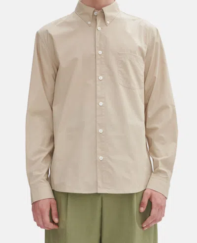 APC BEIGE CHEMISE CASSEL LOGO SHIRT