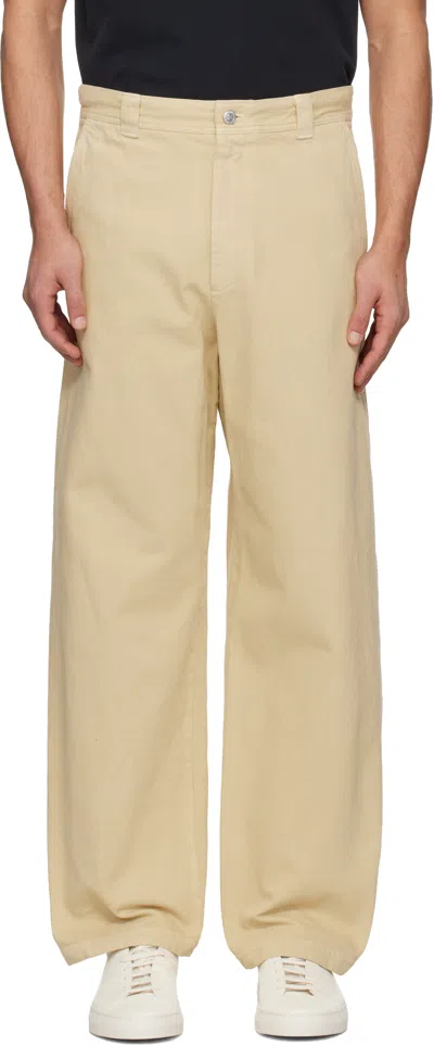 Apc Beige Chino Trousers In Neutral