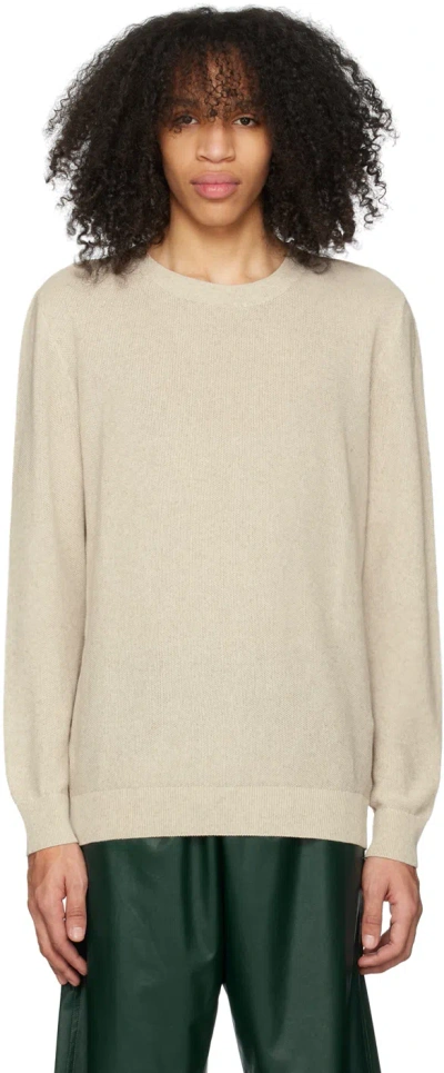 Apc Beige Christian Sweater In Baa Beige