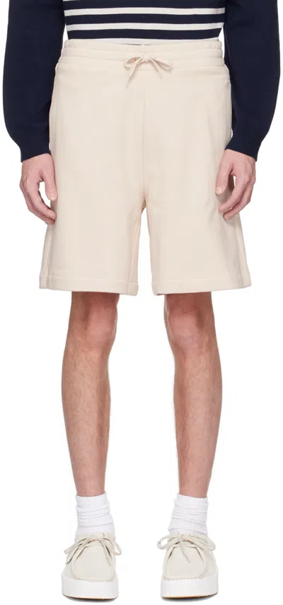 Apc Beige Colorado Shorts In Aad Ecru