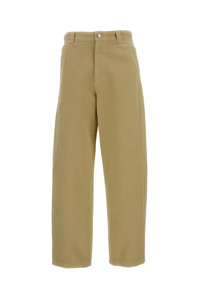 Apc Beige Cotton Chino Trousers In Brown