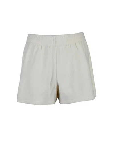 A.p.c. Beige Cotton Elasticated Shorts In Gray