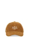Apc A.p.c. Logo Printed Corduroy Cap