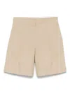 Apc A.p.c. Cotton And Linen Nola Shorts For In Beige