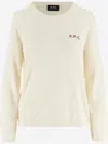 Apc Off-white Embroidered Sweater In Beige