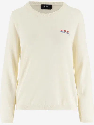 APC BEIGE CREWNECK SWEATER