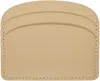 Apc Beige Demi-lune Card Holder In Bap Sahara