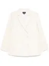 Apc Lucy Double-breasted Cotton Suit Jacket In Beige