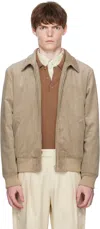 Apc Corduroy Zip-fastening Jacket In Neutral