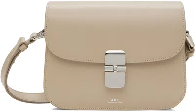 Apc Beige Grace Small Bag In Bao Beige Nude