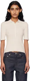Apc Beige Joelle Polo In White