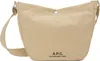 Apc Beige Journal Satchel Bag In Baa Beige
