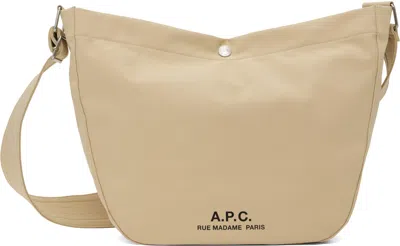 Apc Beige Journal Satchel Bag In Baa Beige