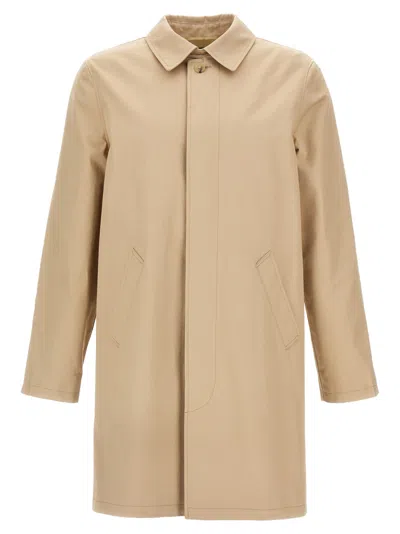 A.p.c. Mens Ville Cotton Raincoat In Neutral