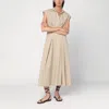 Apc A.p.c. Beige Midi Dress In Cotton In Neutral