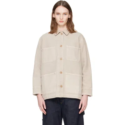 A.p.c. Beige Mina Chore Jacket In Neutral