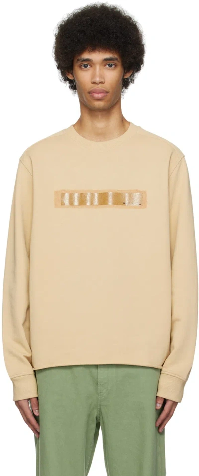 Apc Beige Natacha Ramsay-levi Edition Ernestine Sweatshirt In Baa Beige