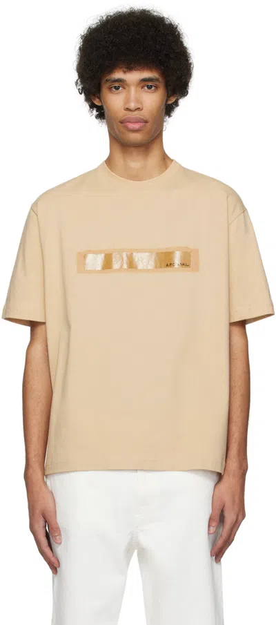 Apc Beige Natacha Ramsay-levi Edition Jean T-shirt In Baa Beige