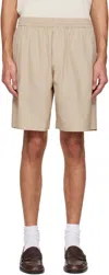 Apc Beige Organic Cotton Shorts In Neutral