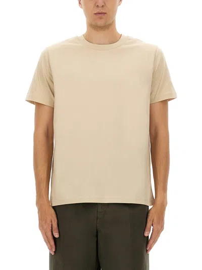 Apc A.p.c. Beige Organic Cotton T-shirts In Neutral