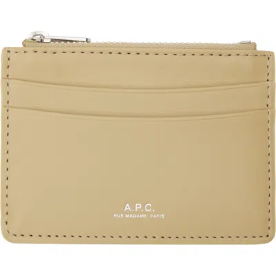 A.p.c. Beige Paris Card Holder
