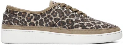 Apc Beige Plain Simple Sneakers In Baa Beige