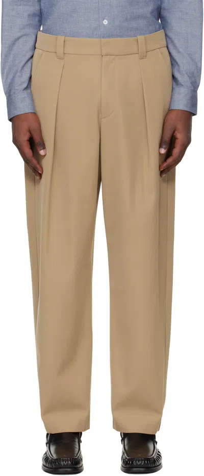 A.p.c. Beige Renato Trousers In Brown