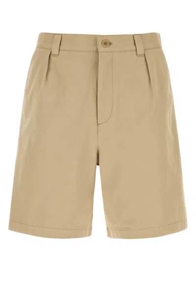 A.p.c. Beige Solid Shorts In Neutral