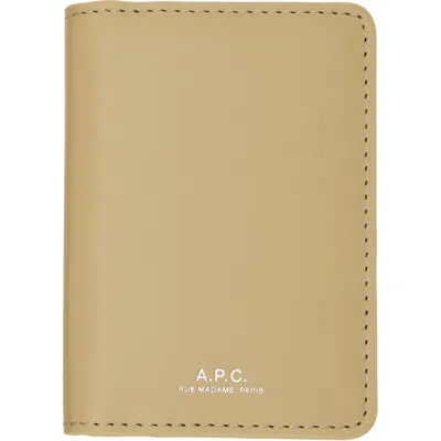 A.p.c. Beige Stefan Card Holder
