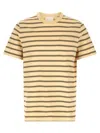 Apc A.p.c. Men Striped T-shirt In Neutral