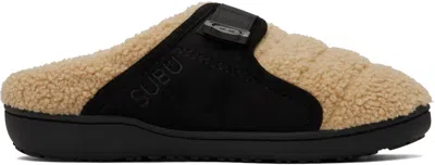Apc Beige Subu Edition Belt Line Slippers In Baa Beige