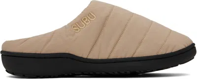 Apc Beige Subu Edition F-line Slippers In Baa Beige